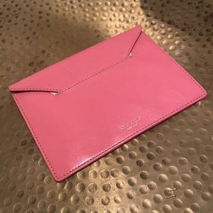 Kate Spade Pink Leather Envelope Clutch